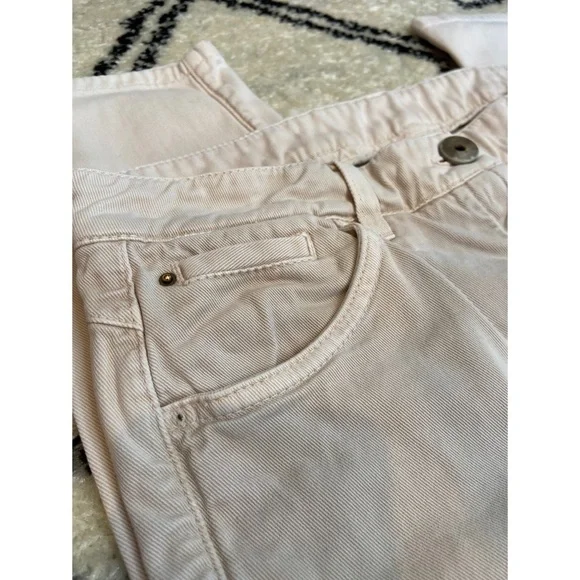 Brunello Cucinelli Light Pink Straight Leg Denim Pants Size 10 - Picture 7 of 9